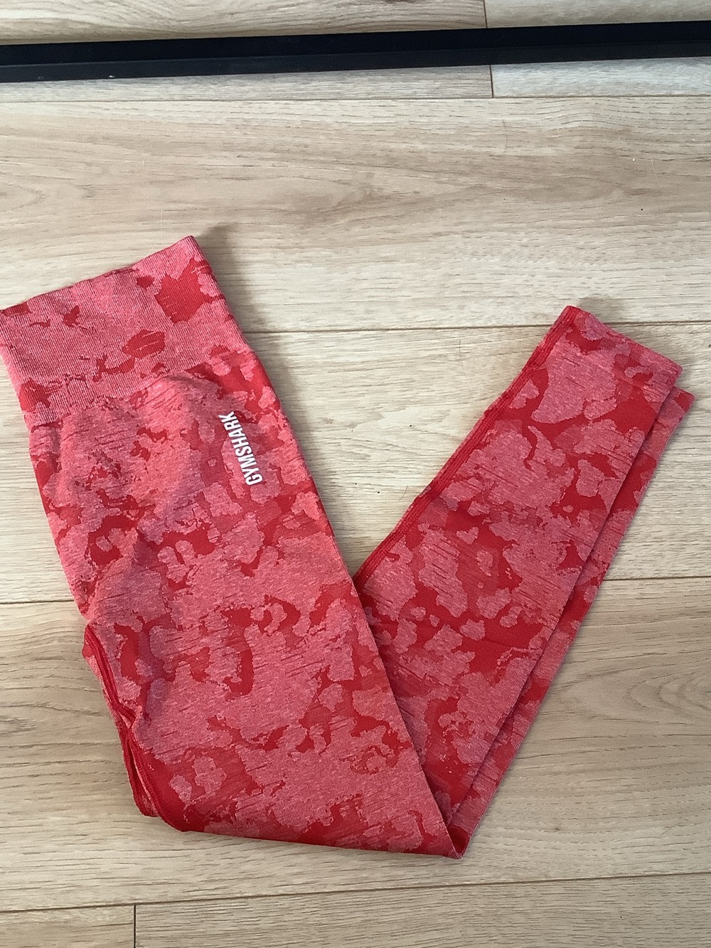 Gymshark Red Camo Seamless Leggings